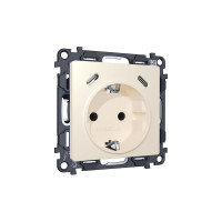 MA330510 Комплект механизма электрической розетки 2USB СC 20W сз на винтовых зажимах 16A-250V ALFA Бежевый матовый QUANT AP3305, VM165 AMBRELLA VOLT