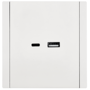 FORTE&PIANO Розетка USB A+C 3,1А FP250 белый IEK