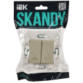 SKANDY Выключатель жалюзи 10А SK-V12B бежевый IEK