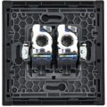 FORTE&PIANO Розетка компьютерная двойная RJ45 кат.6 FP634M металл шампань IEK