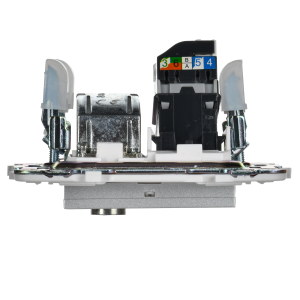 SKANDY Розетка двойная TV+RJ45 кат.5E SK-A14S серебряный IEK