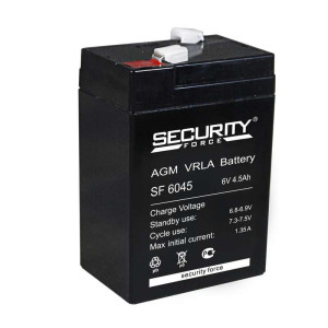 Аккумулятор ОПС 6В 4.5А.ч SF 6045 Security Force 4614030010013
