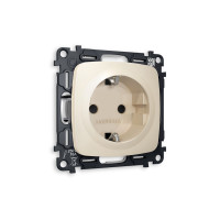 MO327010 Комплект механизма электрической розетки OMEGA Бежевый матовый сз с шторками QUANT OP3270, VM141 AMBRELLA VOLT