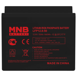 Аккумуляторные батареи MNB Battery LFP-12.8-50 (12В, 50 Ач, LiFePO4)