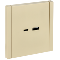 FORTE&PIANO Розетка USB A+C 18Вт FP451 ваниль IEK