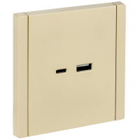 FORTE&PIANO Розетка USB A+C 18Вт FP451 ваниль IEK
