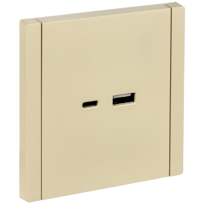 FORTE&PIANO Розетка USB A+C 18Вт FP451 ваниль IEK