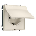 MS328010 Комплект механизма электрической розетки SIGMA Бежевый матовый 50Hz 2PE сз сш и крышкой IP44 16A-250V QUANT PRO SP3280, PR141