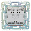 SKANDY Выключатель 2-клавишный 10А SK-V04G графит IEK