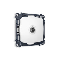 MO133010 Комплект механизма TV розетки оконечной OMEGA Белый матовый 50-870 MHz 1dB QUANT OP1330, VM202 AMBRELLA VOLT