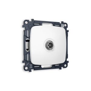 MO133010 Комплект механизма TV розетки оконечной OMEGA Белый матовый 50-870 MHz 1dB QUANT OP1330, VM202 AMBRELLA VOLT