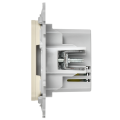 FLITE Розетка USB A+A 3,1А РЮ-2-ФлСл сливочный IEK