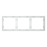 Рамка пластиковая VOLTUM S70 на 3 поста, (белый матовый)