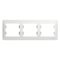 GLOSSA 3-постовая РАМКА, горизонтальная, БЕЛЫЙ GSL000103