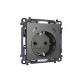 MA660510 Комплект механизма электрической розетки 2USB СC 20W сз на винтовых зажимах 16A-250V ALFA Антрацит серый QUANT AP6605, VM165 AMBRELLA VOLT