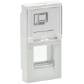 PRIMER Панель лицевая Keystone (1 модуль) белая IEK