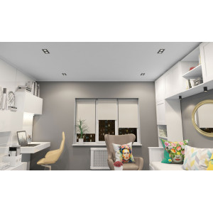 Встраиваемый светильник Denkirs DK3072-BK+WH