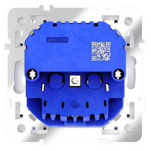 Розетка встраиваемая VOLTUM S70 с заземлением и защитными шторками, 16А, с USB, AA, белый глянцевы