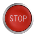 Кнопка IP65 с маркировкой "STOP" моноблок 1NC красная MASTER IEK