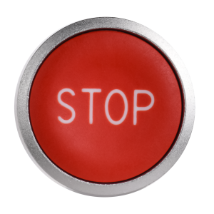 Кнопка IP65 с маркировкой "STOP" моноблок 1NC красная MASTER IEK