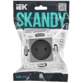 SKANDY Розетка без заземления с защитными шторками 10А SK-R01N металл никель IEK