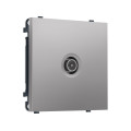 MS513030 Комплект механизма TV розетки проходной SIGMA Сталь матовый 5-1000 MHz 4dB QUANT PRO (SP5130, PR211)