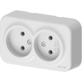 Arvia Electric, Aria, Розетка 2-а без земли, IP-20 (белый)