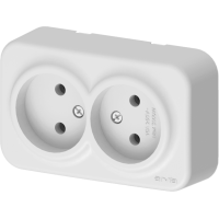 Arvia Electric, Aria, Розетка 2-а без земли, IP-20 (белый)