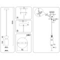 Подвесной светильник E14*1