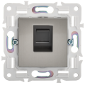 SKANDY Розетка компьютерная RJ45 кат.5E SK-K01N металл никель IEK