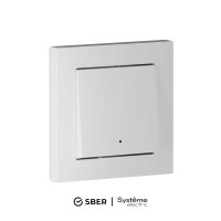 ATLASDESIGN SMART 1-кл. ВЫКЛЮЧАТЕЛЬ с подсв., Zigbee, сх.1, L+N, 10А, мех., БЕЛЫЙ ATN000113Z