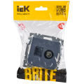 BRITE Розетка двойная TV+RJ45 кат.5E РТВ/РК12-БрМ маренго IEK