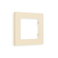 AF220331 Рамка ALFA Techno Бежевый матовый 1-ая AMBRELLA VOLT