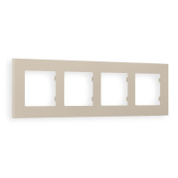 AF250364 Рамка ALFA Qubi Серо-бежевый матовый 4-ая AMBRELLA VOLT