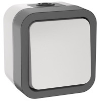 Выключатель кнопочный 1-кл. ОП TORS TS210 10А IP55 бел. IEK TS-V14-0-10-55-K41
