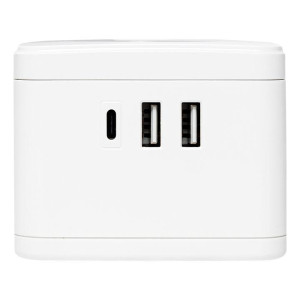 Удлинитель Куб 2х1.3м 2USB 2.4А+Type C + Ночник 1кв.мм EKF UBA-CUB-2-TC