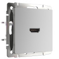 WL06-60-11 Розетка HDMI (серебряный) Werkel