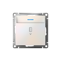 ATLASDESIGN ВЫКЛЮЧАТЕЛЬ карточный с подсветкой, 10А, без задержки отключения, механизм, ЖЕМЧУГ ATN000414