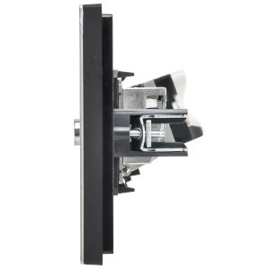 FORTE&PIANO Розетка двойная TV+RJ45 кат.5E FP636M металл шампань IEK