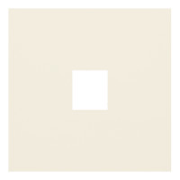 Лицевая панель для одиночной информационной розетки, кремовый сатин (35441 MC)