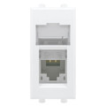 Розетка компьютерная . кат.5e RJ-45 Avanti Белое облако модульная DKC 4400461