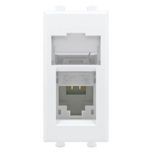 Розетка компьютерная . кат.5e RJ-45 Avanti Белое облако модульная DKC 4400461