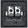 FORTE&PIANO Розетка компьютерная двойная RJ45 кат.5E FP633M металл шампань IEK