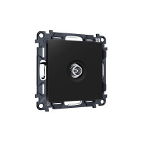 MA813005 Комплект механизма TV розетки оконечной экранированной 5-1000MHz 3dB ALFA Черный матовый QUANT AP8130, VM199 AMBRELLA VOLT