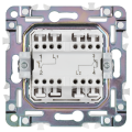 SKANDY Выключатель 2-клавишный с индикацией для отелей 10А SK-V16W арктический белый IEK