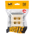 BRITE Аудиорозетка 4-местная РА10-БрКр бежевый IEK