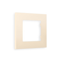 AF250331 Рамка ALFA Qubi Бежевый матовый 1-ая AMBRELLA VOLT