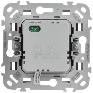 FLITE Розетка USB A+A 3,1А РЮ-2-ФлЧ черный IEK