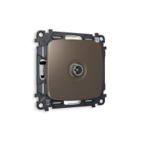 MO643030 Комплект механизма TV розетки проходной OMEGA Темная бронза матовый 5-1000 MHz 4dB QUANT OP6430, VM211 AMBRELLA VOLT