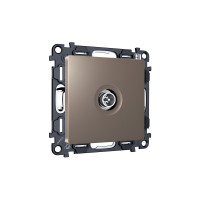 MA643005 Комплект механизма TV розетки оконечной экранированной 5-1000MHz 3dB ALFA Темная бронза матовый QUANT (AP6430, VM199) AMBRELLA VOLT